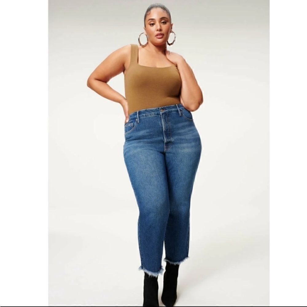 Good American "Good Boy" Vintage Inspired Curvy Jeans.